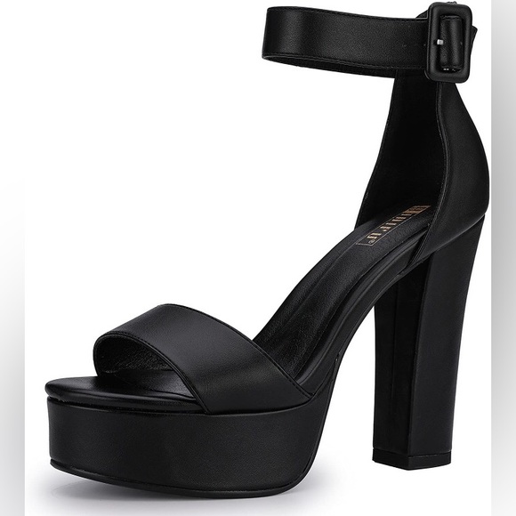 IDIFU 5 inch Platform Heels for Women IN5 Sabrina Sandals Chunky High Heels 6.5 - Picture 9 of 11